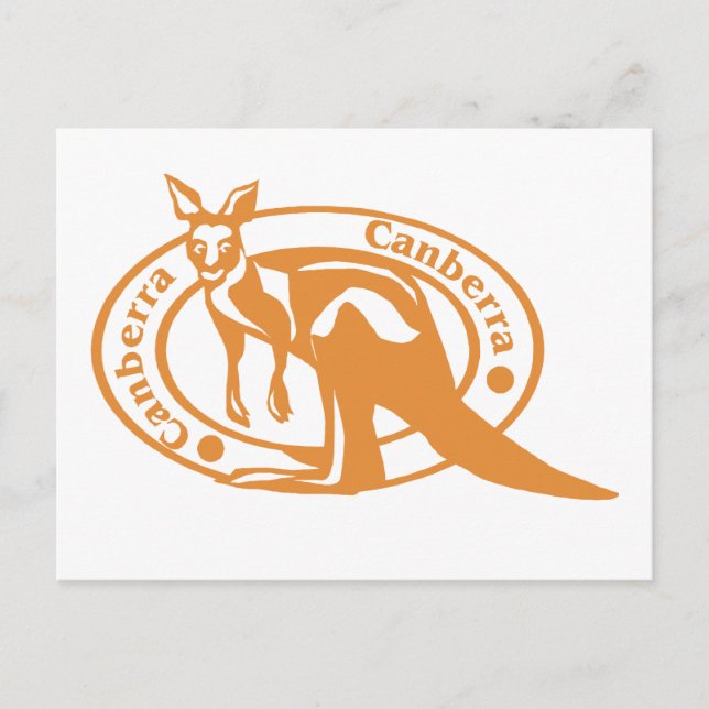 Canberra Briefmarke Postkarte (Vorderseite)