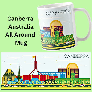 CANBERRA City Illustration Kaffeetasse