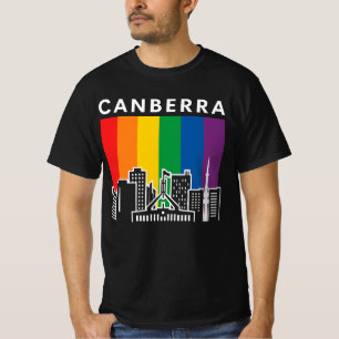 Canberra LGBT-Flagge Pride Australisches Hauptst T-Shirt