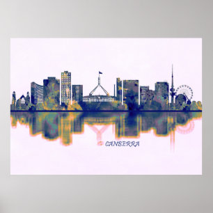 Canberra Skyline Poster