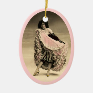 Cancan Dancer 4 Keramikornament