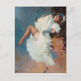 Cancan Dancer Poster Postkarte