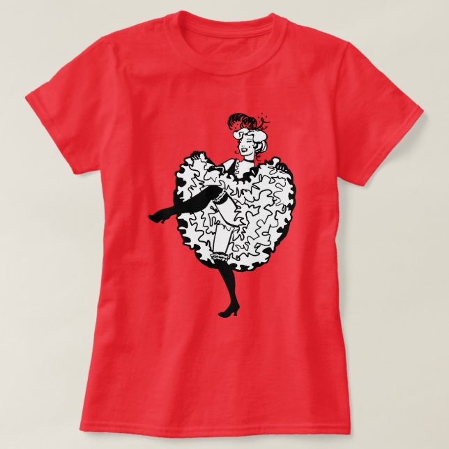 Cancan Dancer T-Shirt (Design vorne)