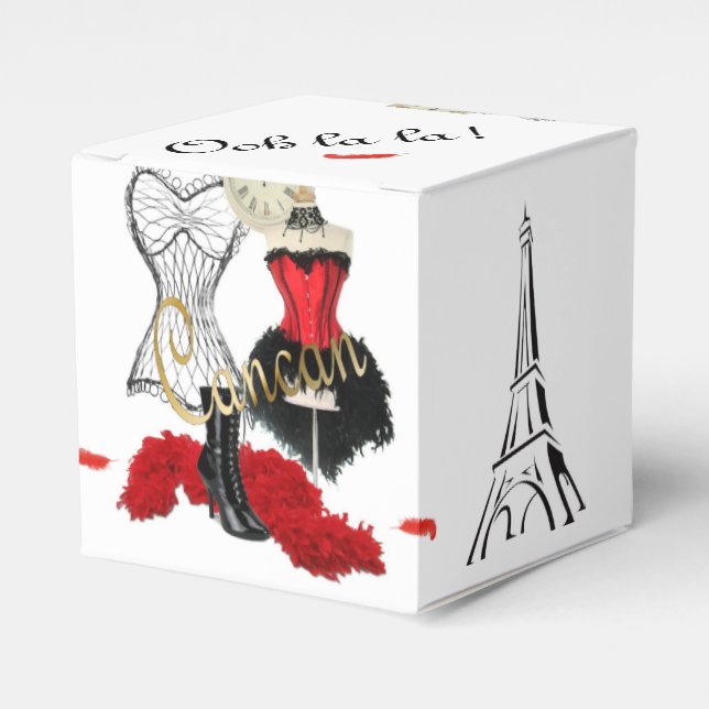 Cancan-Kostüm 1 Geschenkschachtel (Vorderseite)