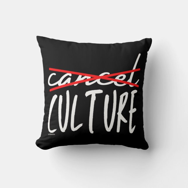 CANCEL CANCEL CULURE lustig sarkastisch Kissen (Vorderseite)