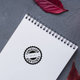 Cancelado, Portugiesischer Kautschuk-Briefmarke Gummistempel