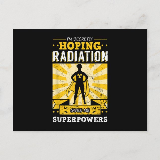 Cancer Awareness Patient Warrior Chemo Radiation T Ankündigungspostkarte (Vorderseite)