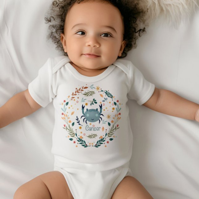Cancer Baby - Sweet and Sensitive - Zodiac Design Baby Strampler (Von Creator hochgeladen)