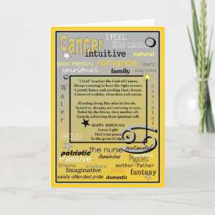 CANCER BIRTHDAY KARTE