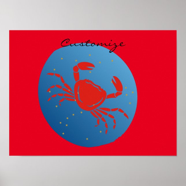 Cancer Crab Zodiac Thunder_Cove Poster (Vorne)