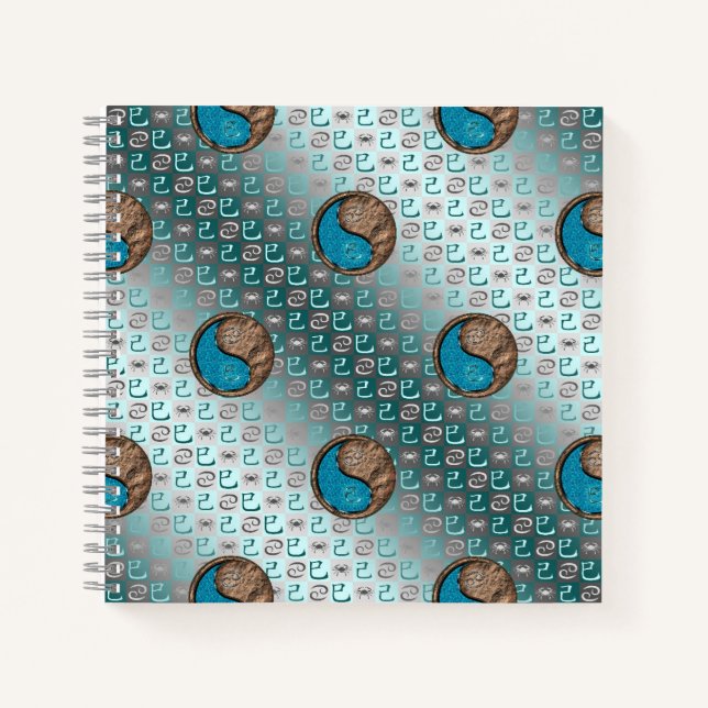 Cancer & Earth Snake Notizbuch (Vorderseite)