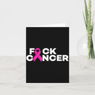 Cancer for breast pink ribbon cancer awareness karte