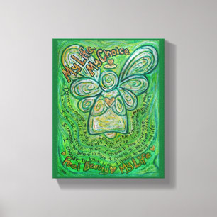 Cancer Gedicht Engel Art Wrapped Canvas Painting Leinwanddruck