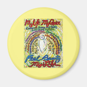 Cancer Gedicht White Angel Art Custom Magnet