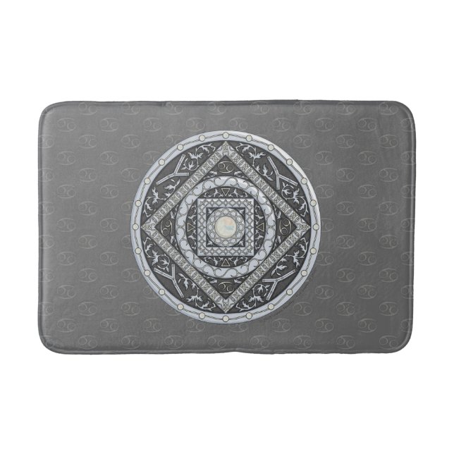 Cancer Mandala Bath Mat Badematte (Vorderseite)