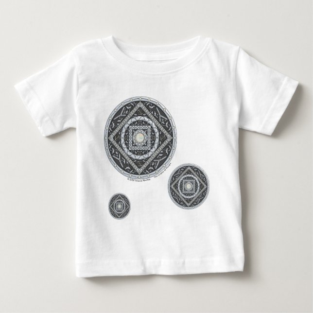 Cancer Mandala Kid's and Baby Light Shirt (Vorderseite)