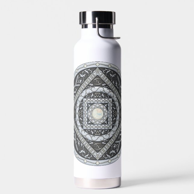 Cancer Mandala Trinkflasche (Links)