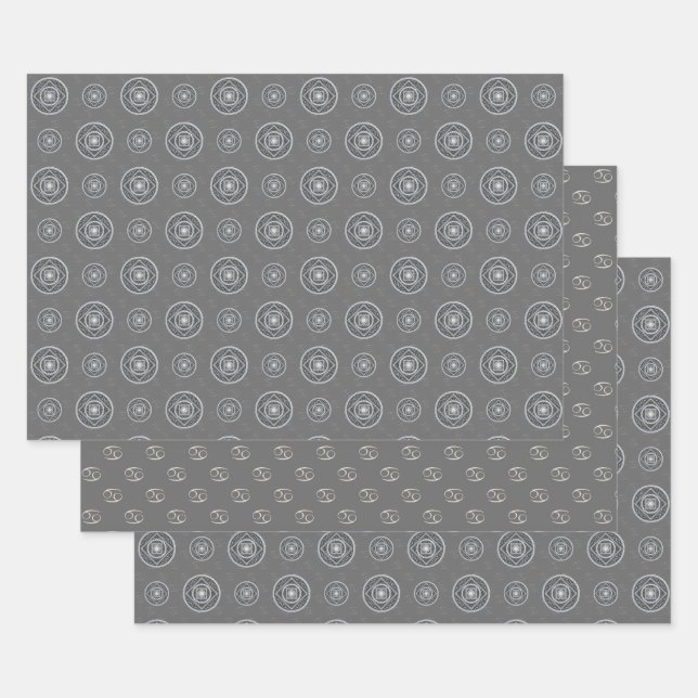 Cancer Mandala Wrapping Paper Set Geschenkpapier Set (Set)