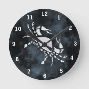 Cancer Runde Wanduhr