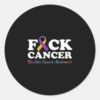 Cancer shirt bladder cancer awareness runder aufkleber