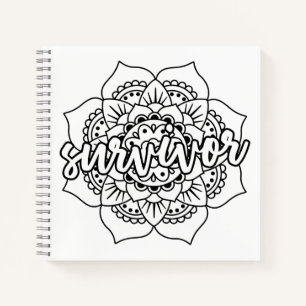 Cancer Survivor Mandala Journal Notizbuch