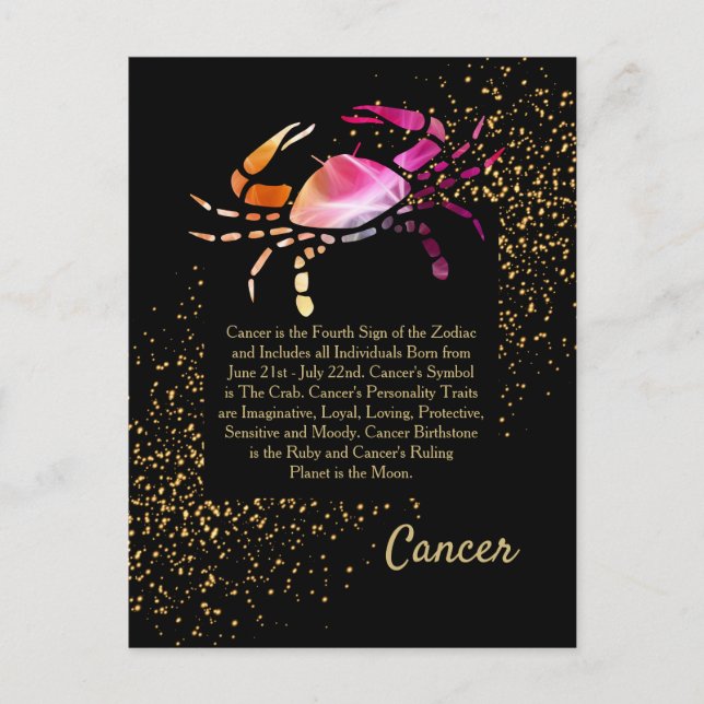 Cancer the Crab Postkarte (Vorderseite)