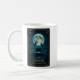 Cancer Zodiac Art – Moonlit Crab and Ocean Kaffeetasse