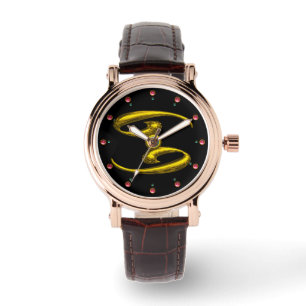 CANCER ZODIAC BIRTHDAY JEWEL AQUA BLUE OPALE Black Armbanduhr