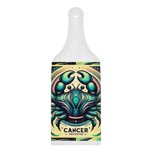 "Cancer Zodiac Crab Design Paddel Schneidebrett (Vorderseite)