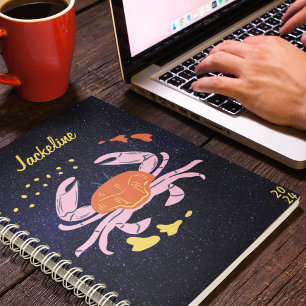 Cancer Zodiac l Modern Galaxy Sky Star Kalender Planer