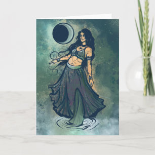 Cancer Zodiac MoonChild Goddess Bly Dancer Karte