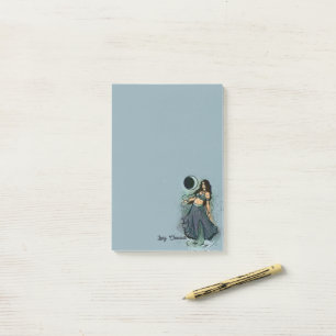 Cancer Zodiac MoonChild Goddess Bly Dancer Post-it Klebezettel