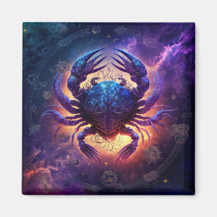Cancer Zodiac-Schild Wasserfarbdesign Magnet