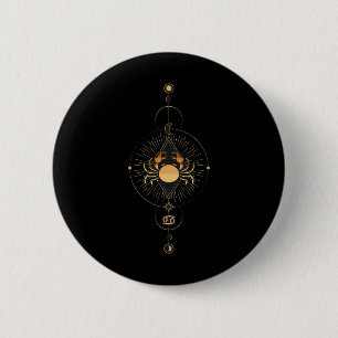 Cancer Zodiac Sign Black History Mont Blm Melanin Button