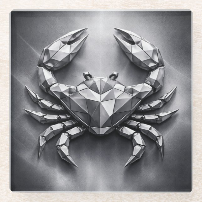 cancer zodiac sign glasuntersetzer (Vorderseite)