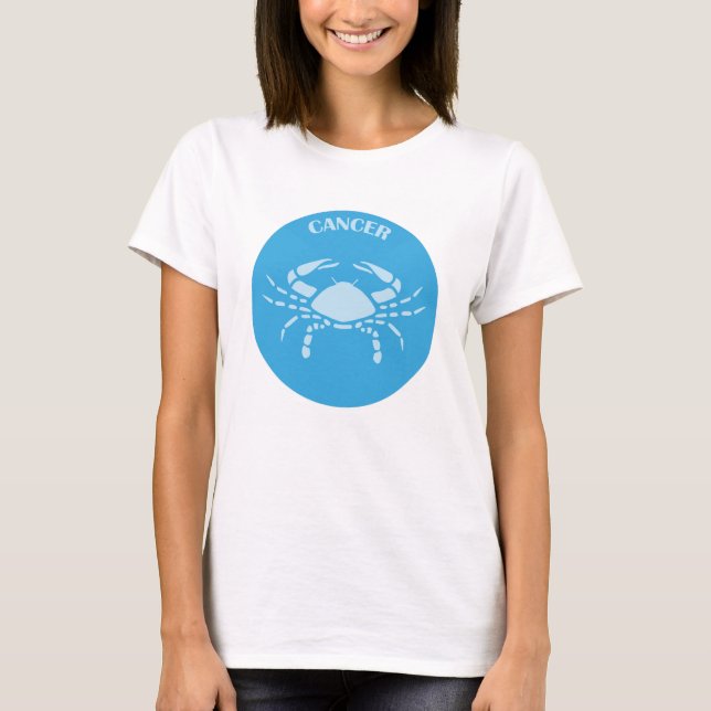 Cancer, Zodiac Sign, Horoscope, Astrology T-Shirt (Vorderseite)