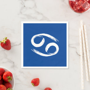 CANCER Zodiac Sommer Juni Astrologie Juli Geburtst Serviette