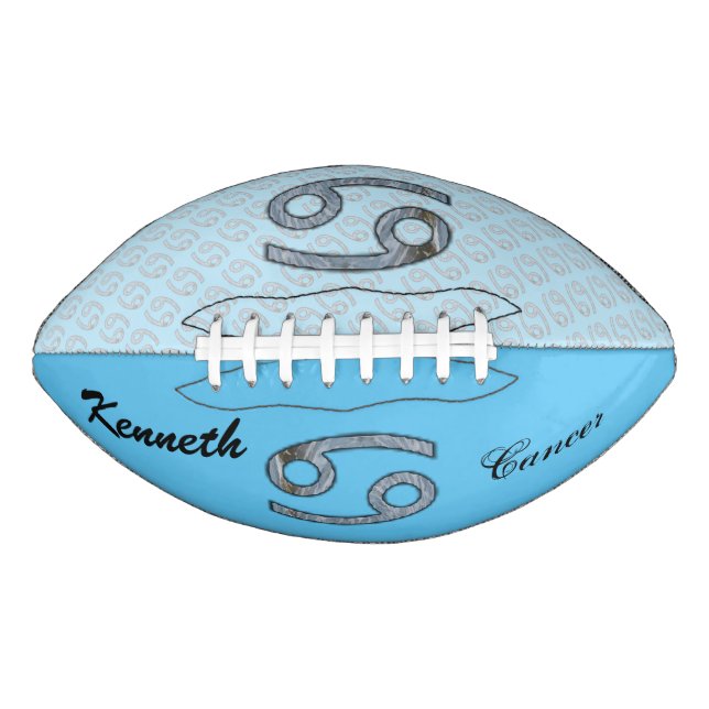 Cancer Zodiac Symbol Element von Kenneth Yoncich Football (Vorderseite)