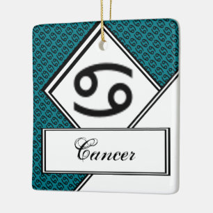 Cancer Zodiac Symbol Standard von Kenneth Yoncich Keramikornament