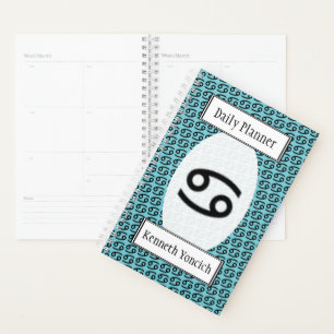 Cancer Zodiac Symbol Standard von Kenneth Yoncich Planer