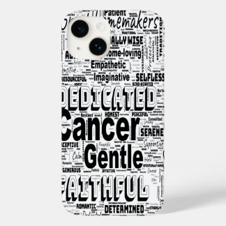 Cancer Zodiac Word Cloud Inspiration Phone Case