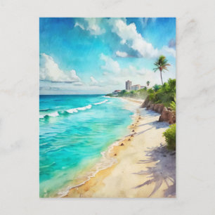 Cancun Beach Mexico Postkarte