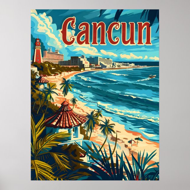 Cancun Beach Poster (Vorne)