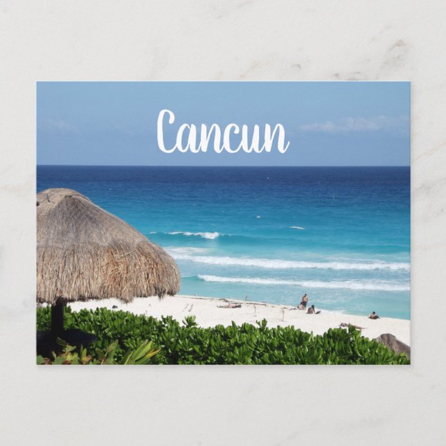 Cancun Beach Postkarte (Vorderseite)