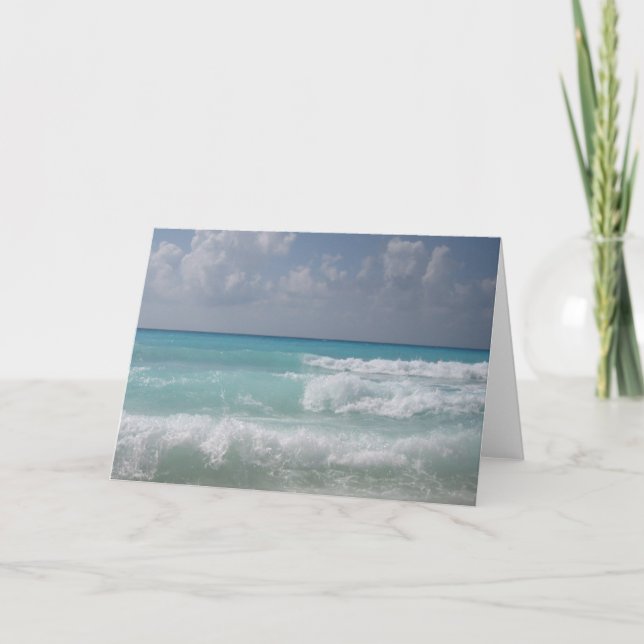Cancun bewegt Gruß-Karte wellenartig Karte (Vorderseite)
