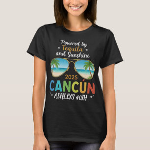 Cancun Birthday Trip Shirt - Individuelle Name & A