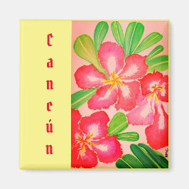 Cancún Desert Rose Souvenir Magnet