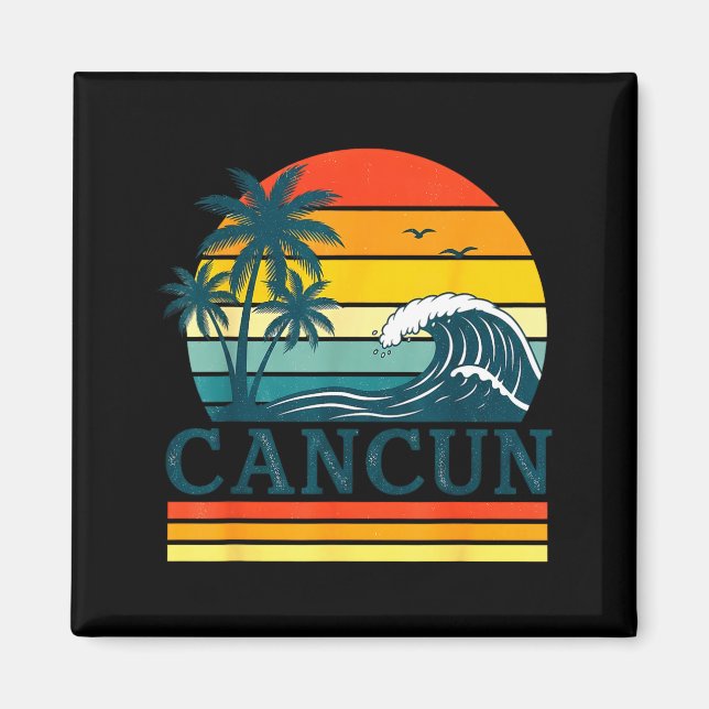Cancun Holiday Christmas Trip Vacation Matching  Magnet (Vorne)