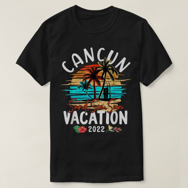 Cancun Meico Vacation 2022 Matching Family Group  T-Shirt (Design vorne)