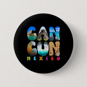 Cancun Mexico 2025 Ferien Beach Matching Family Button